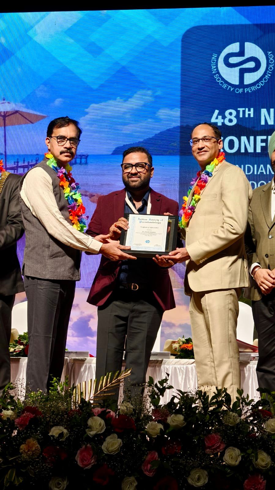 गोवा में आईएसपी राष्ट्रीय सम्मेलन में डॉ. सौरभ भंडारी को बिलासपुर में प्रोफेशनल एनरिचमेंट प्रोग्राम आयोजित करने के लिए किया गया सम्मानित,,प्रदेश के साथ ही बिलासपुर को भी किया गौरांवित,